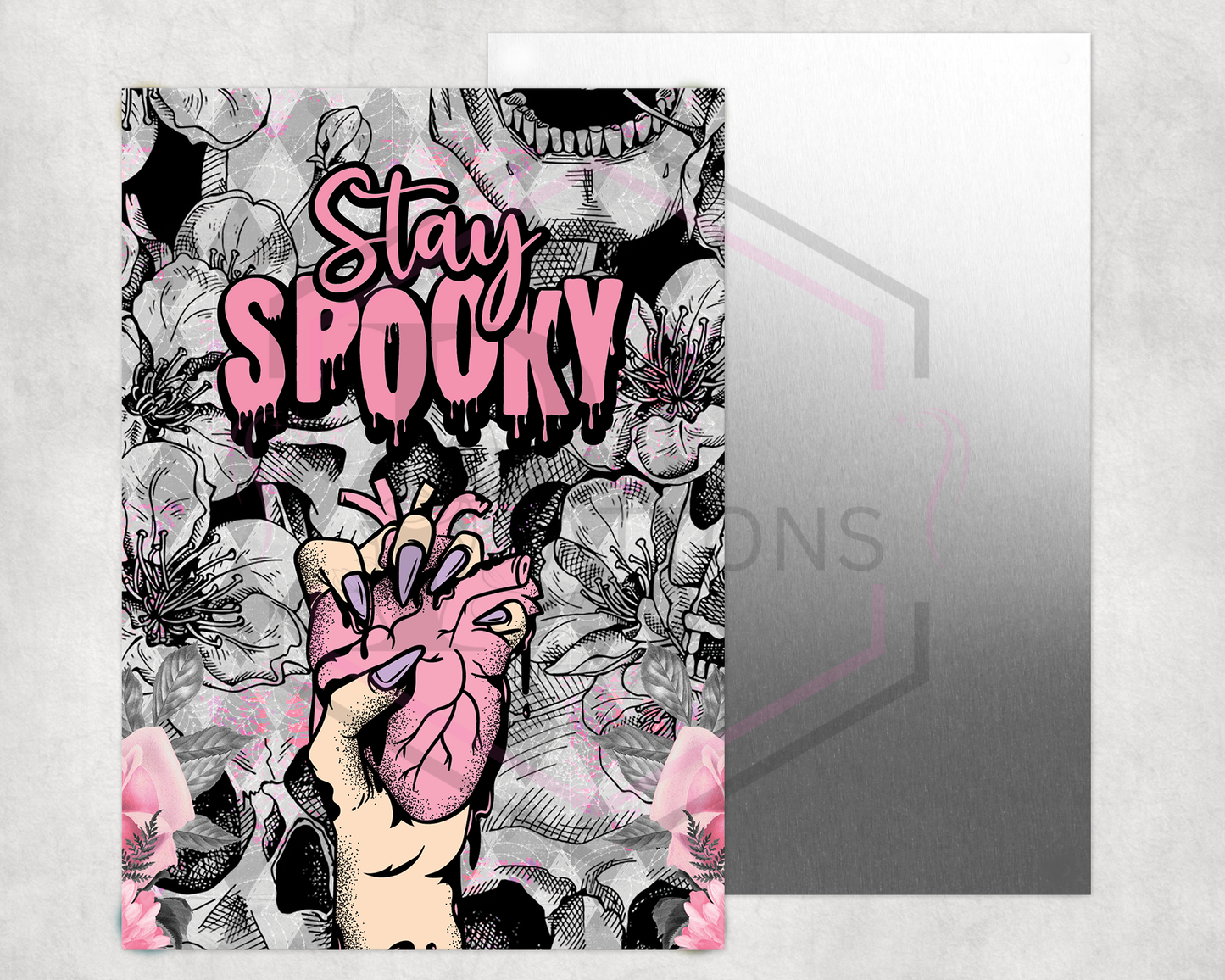 Aluminium sheet print | 30x20cm | Stay Spooky