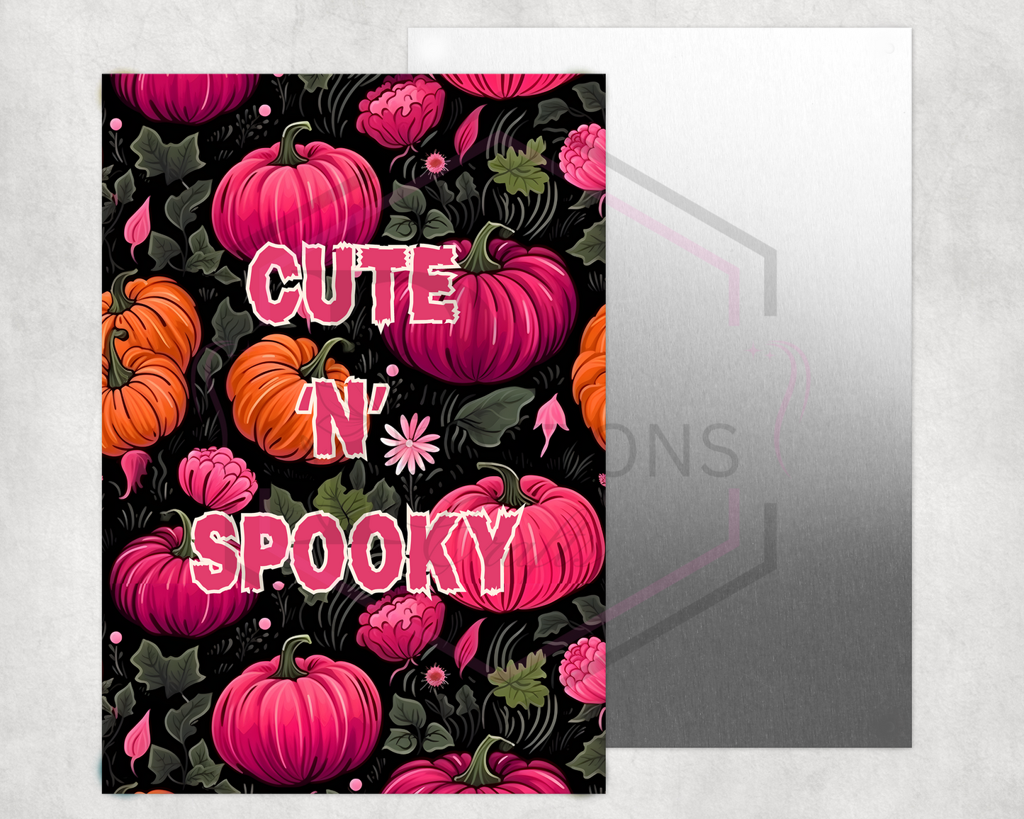 Aluminium sheet print | 30x20cm | Cute n Spooky