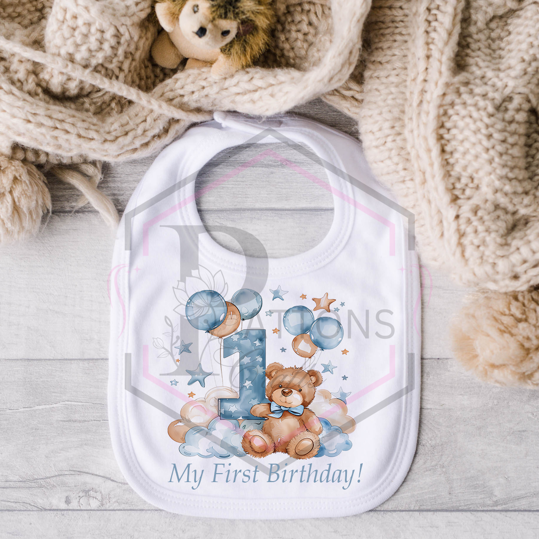 Baby Bib | My first birthday | Bib