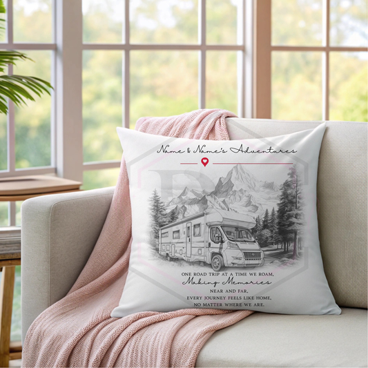 Personalised Motorhome Cushion 40x40cm