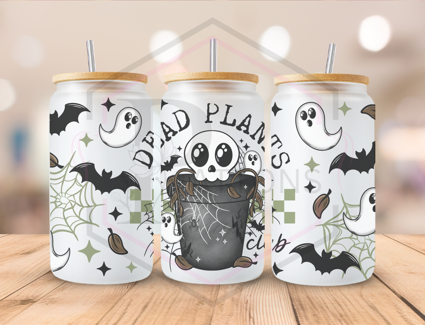 16oz Frosted Tumbler | Bamboo lid  | Dead Plants Club