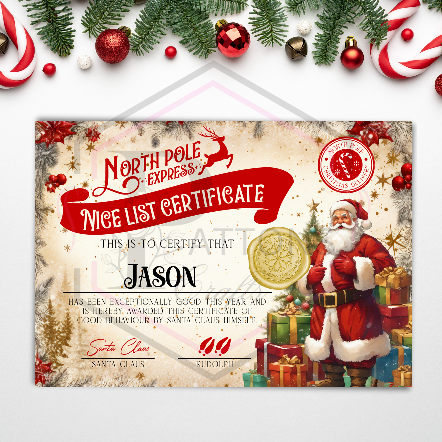 Nice List Certificate | Christmas | Santa's Nice list