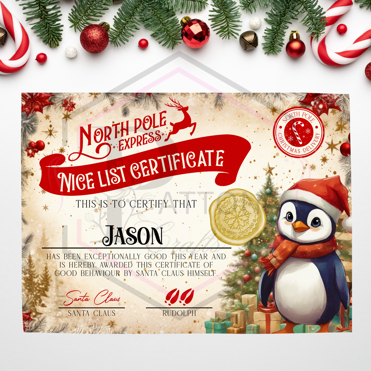 Nice List Certificate | Christmas | Santa's Nice list