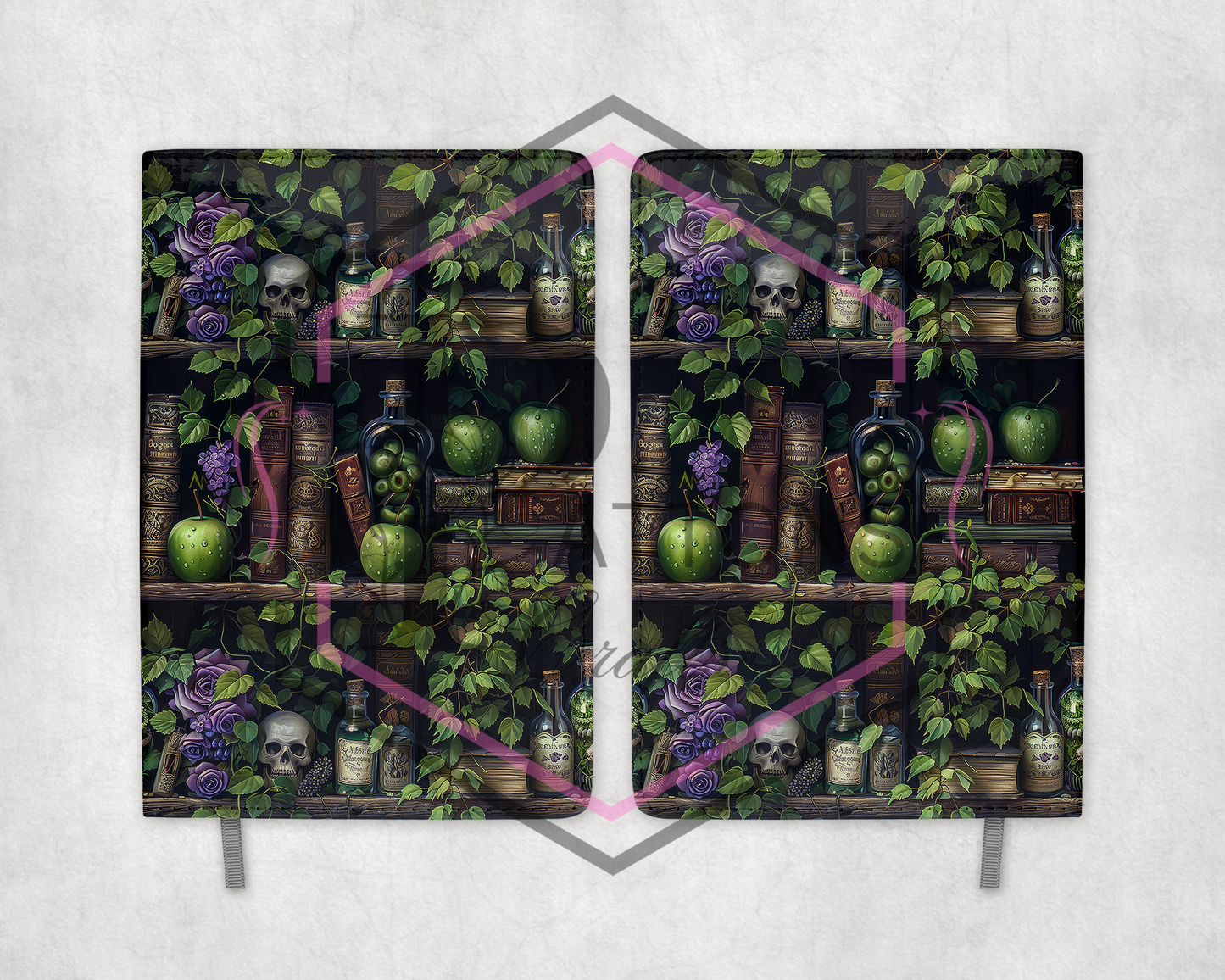 A5 Journal | Poison Apple Bookcase | Pu Leather