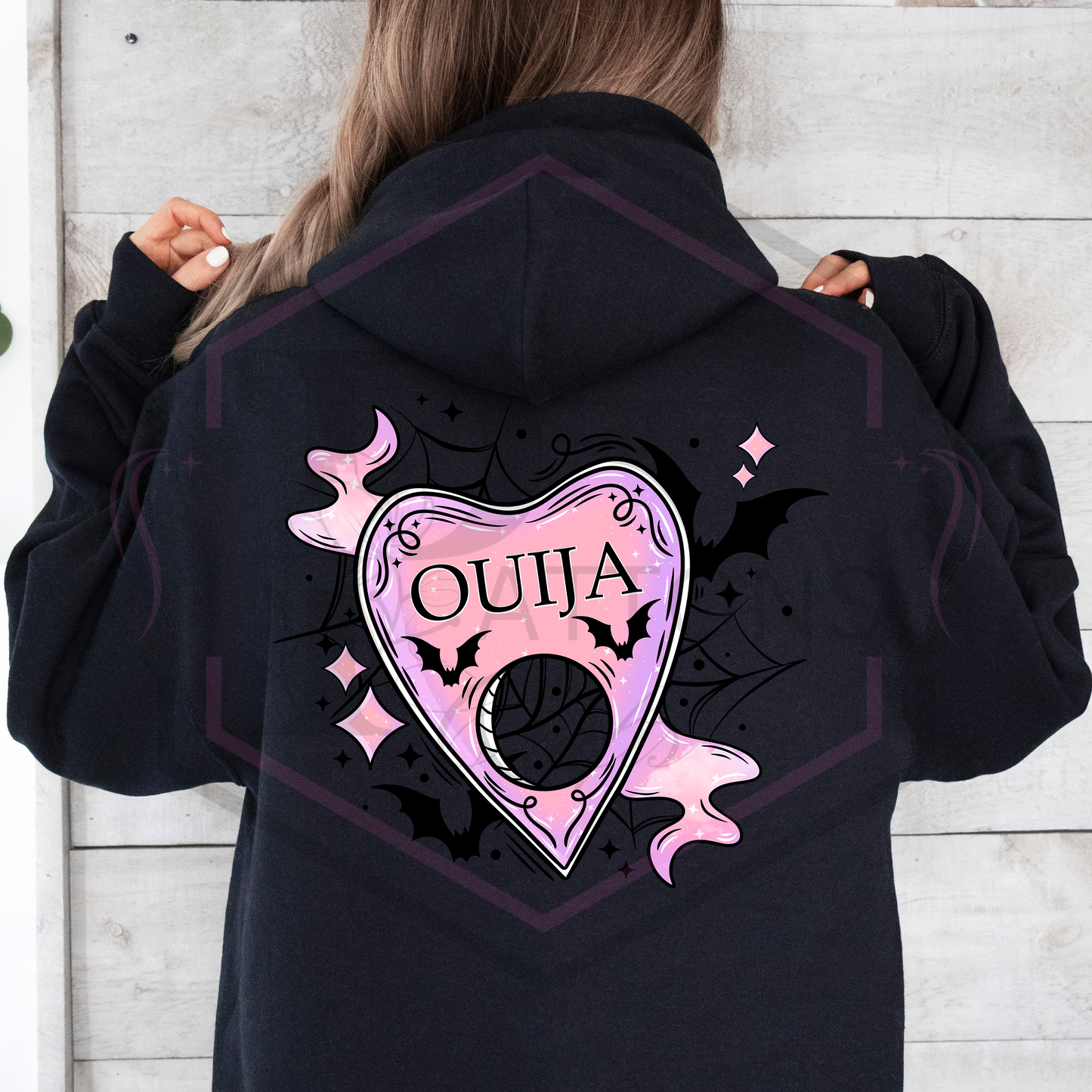 Hoodie | Pink Ouija | Hooded Sweatshirt