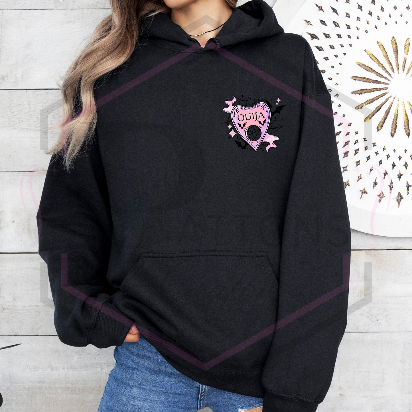 Hoodie | Pink Ouija | Hooded Sweatshirt