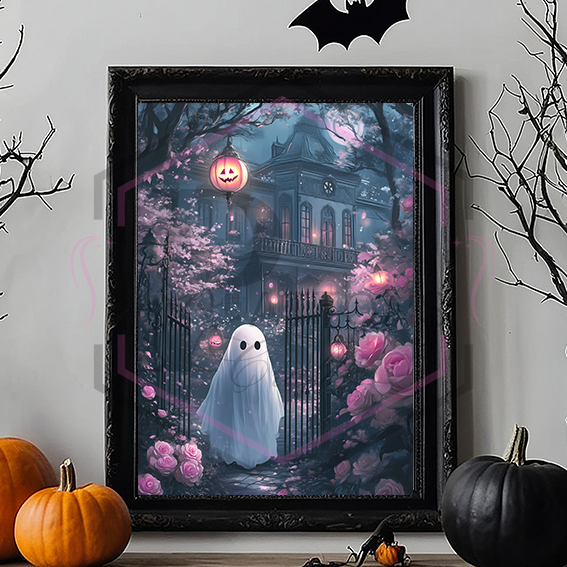 A4 Print | Ghost house | Unframed print