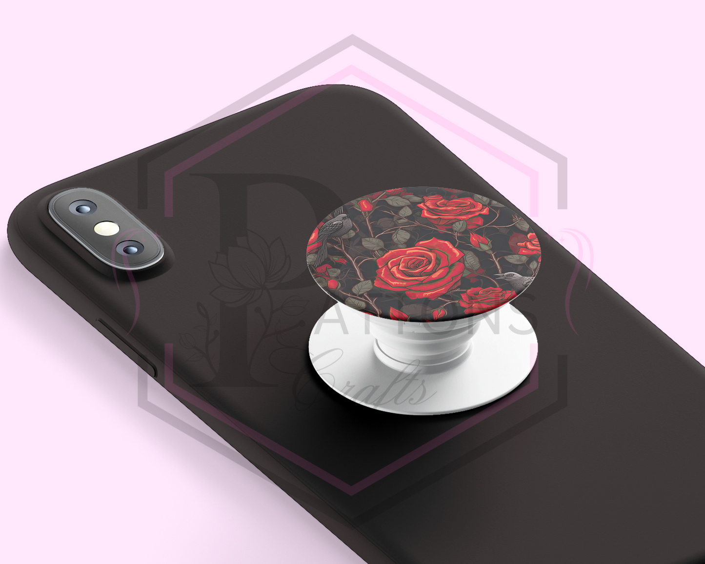 Phone grip | Phone Stand | Roses and Crows