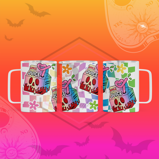 Travel mug | White Handled travel mug | Poison apple juice