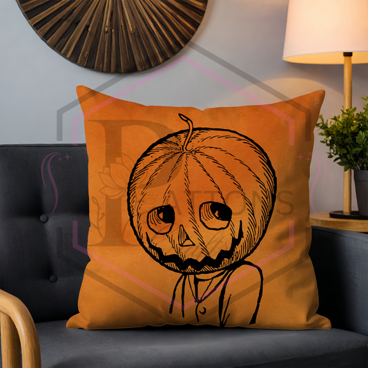 Orange Velvet Cushion | Hey Pumpkin | Cushion