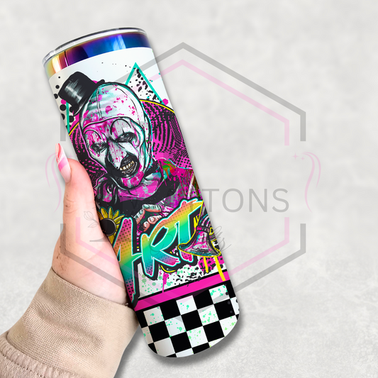 20oz rainbow plated tumbler | Art