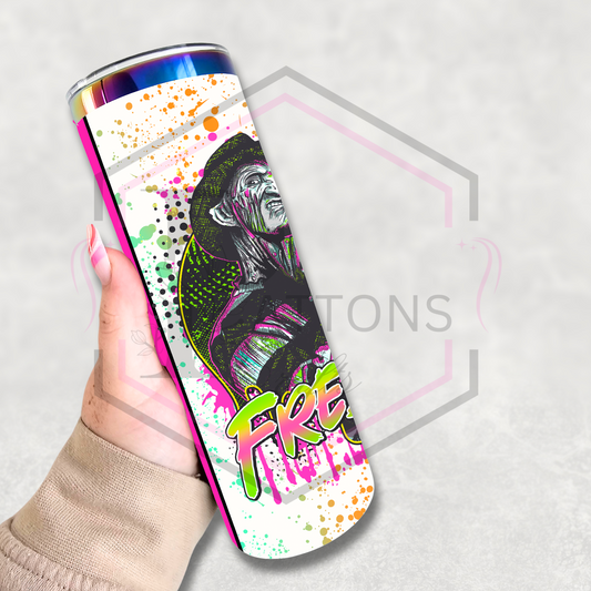 20oz rainbow plated tumbler | Freddy