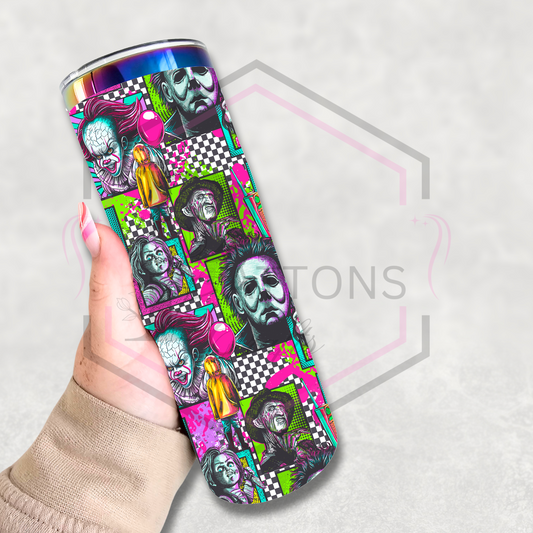 20oz rainbow plated tumbler | Funky Killers