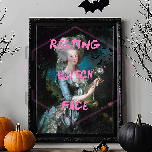 A4 Print | Resting Witch face | Unframed Print