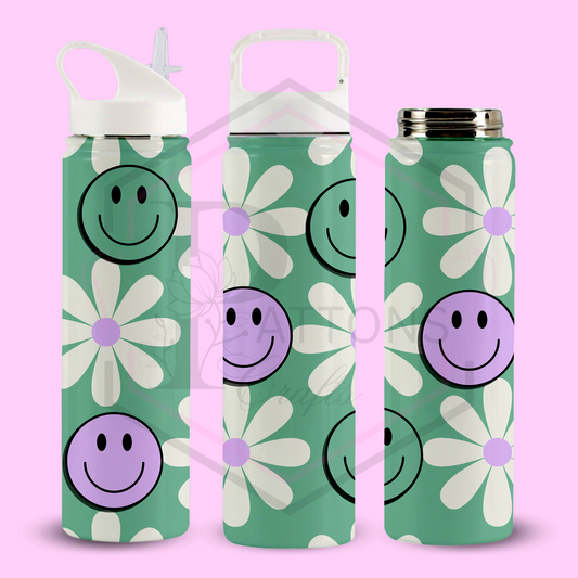 Thermal Water Bottle | Retro Smiley