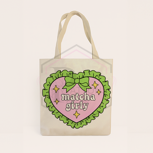 Glitter tote bag | Matcha Girlie