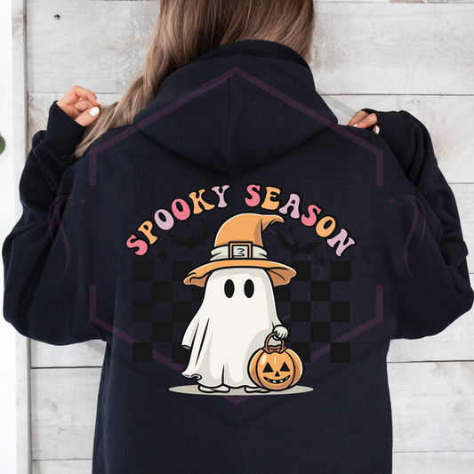 Hoodie | Spooky Season Ghost | Hooded Sweatshirt