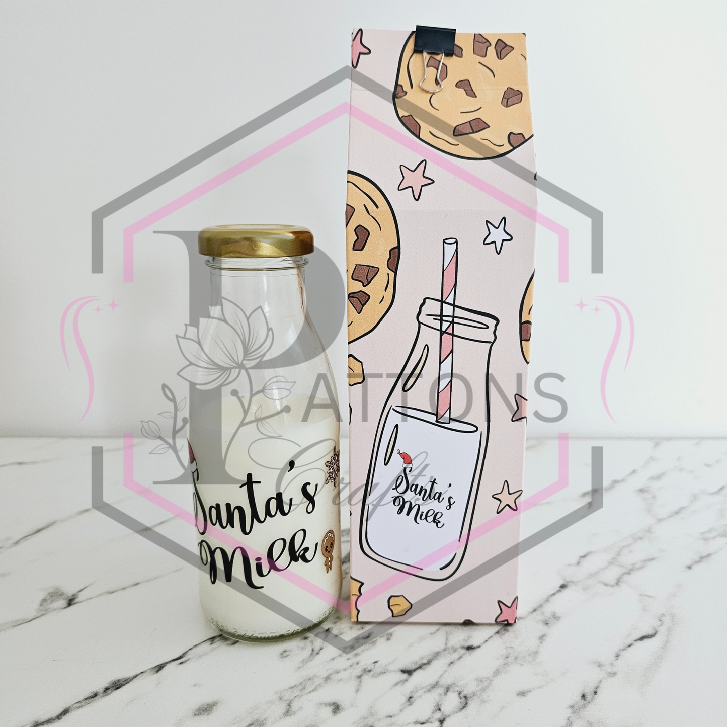 Personalised Christmas Eve Set | Santa Board bundle | Milk Bottle |