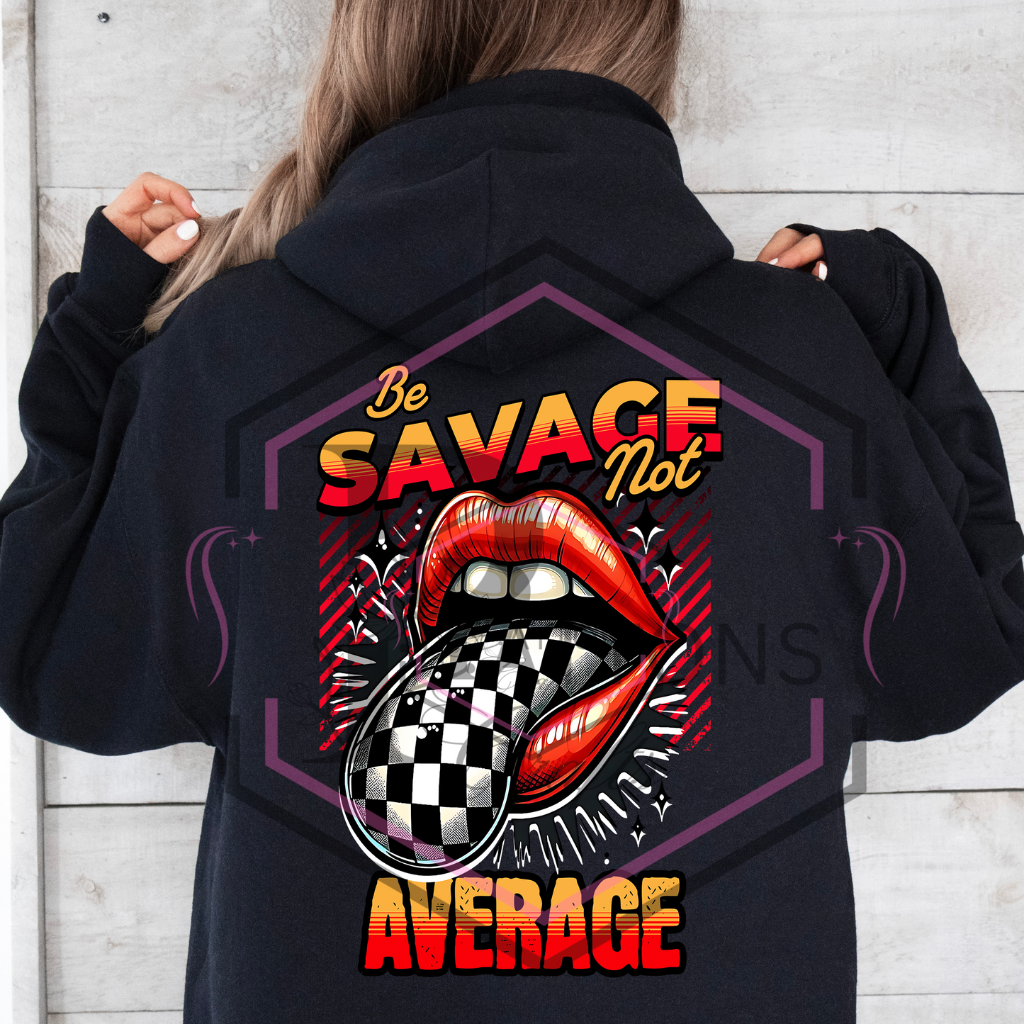 Hoodie | Savage not average | Hooded sweatshirt