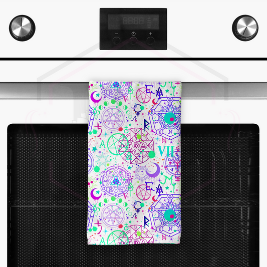 Tea Towel | Neon Star | Kitchen Towel