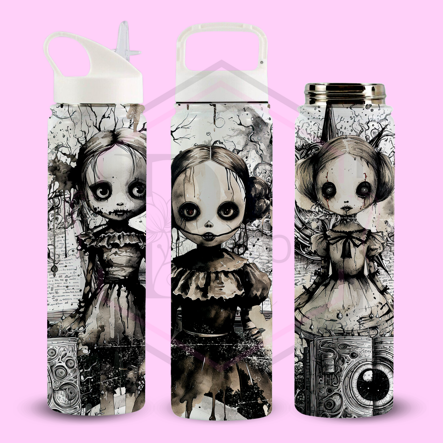 Thermal water bottle | Creepy dolls