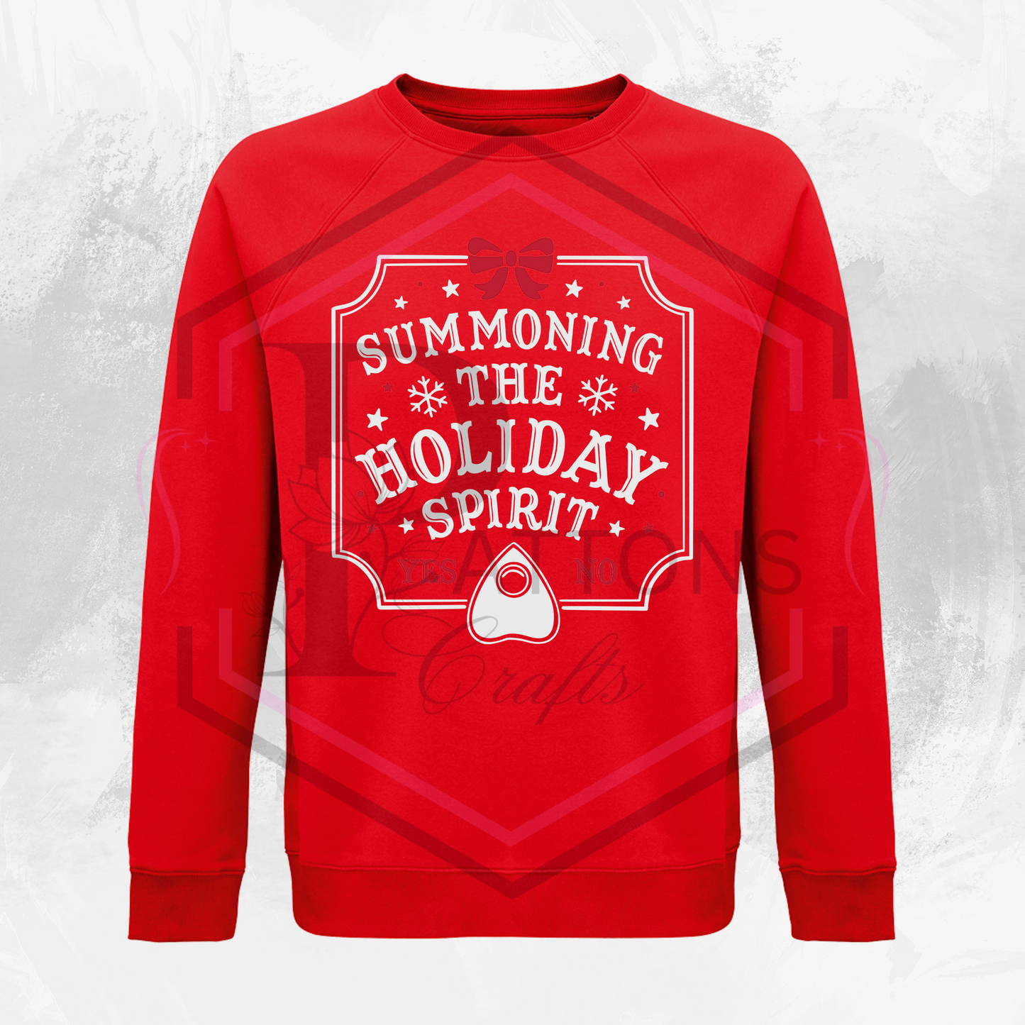 Red Sweatshirt | Summoning the holiday spirt | Christmas sweatshirt