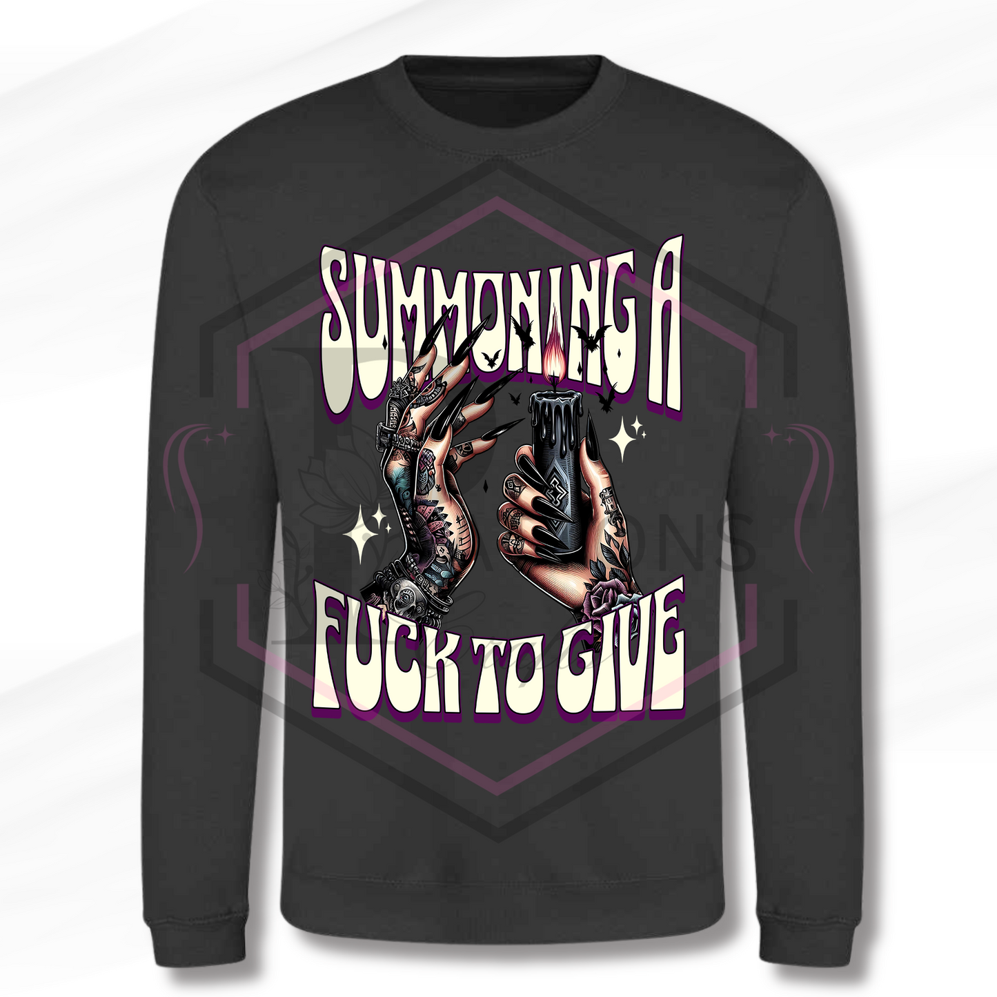 Sweatshirt | Summoning a F**k | Grey Sweatshirt