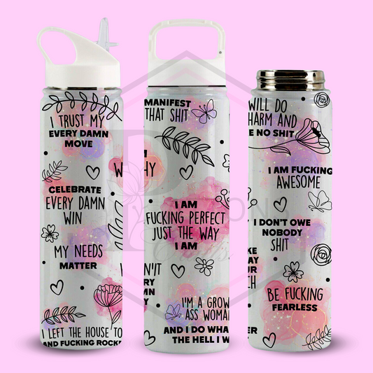 Thermal Water Bottle | Sweary Quotes