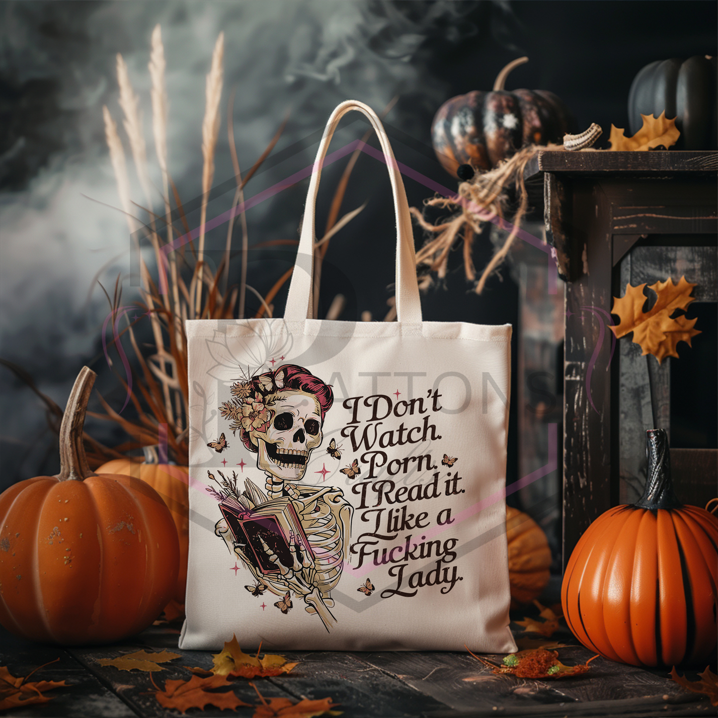 Tote Bag | I read it like a lady | Reusable shopper