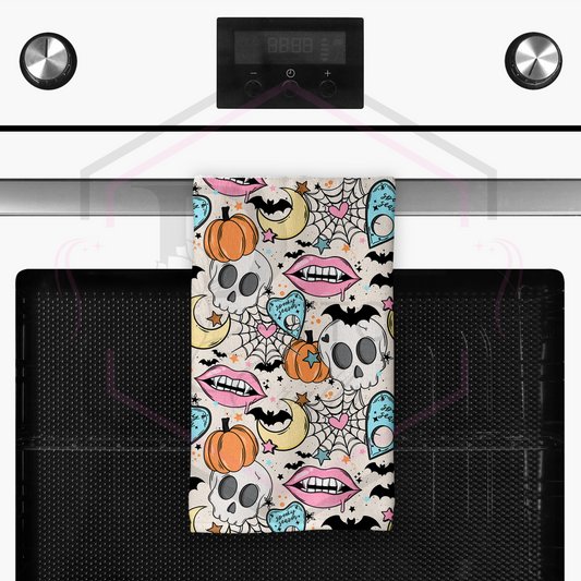 Tea Towel | Spooky Seamless | Kitchen Towel