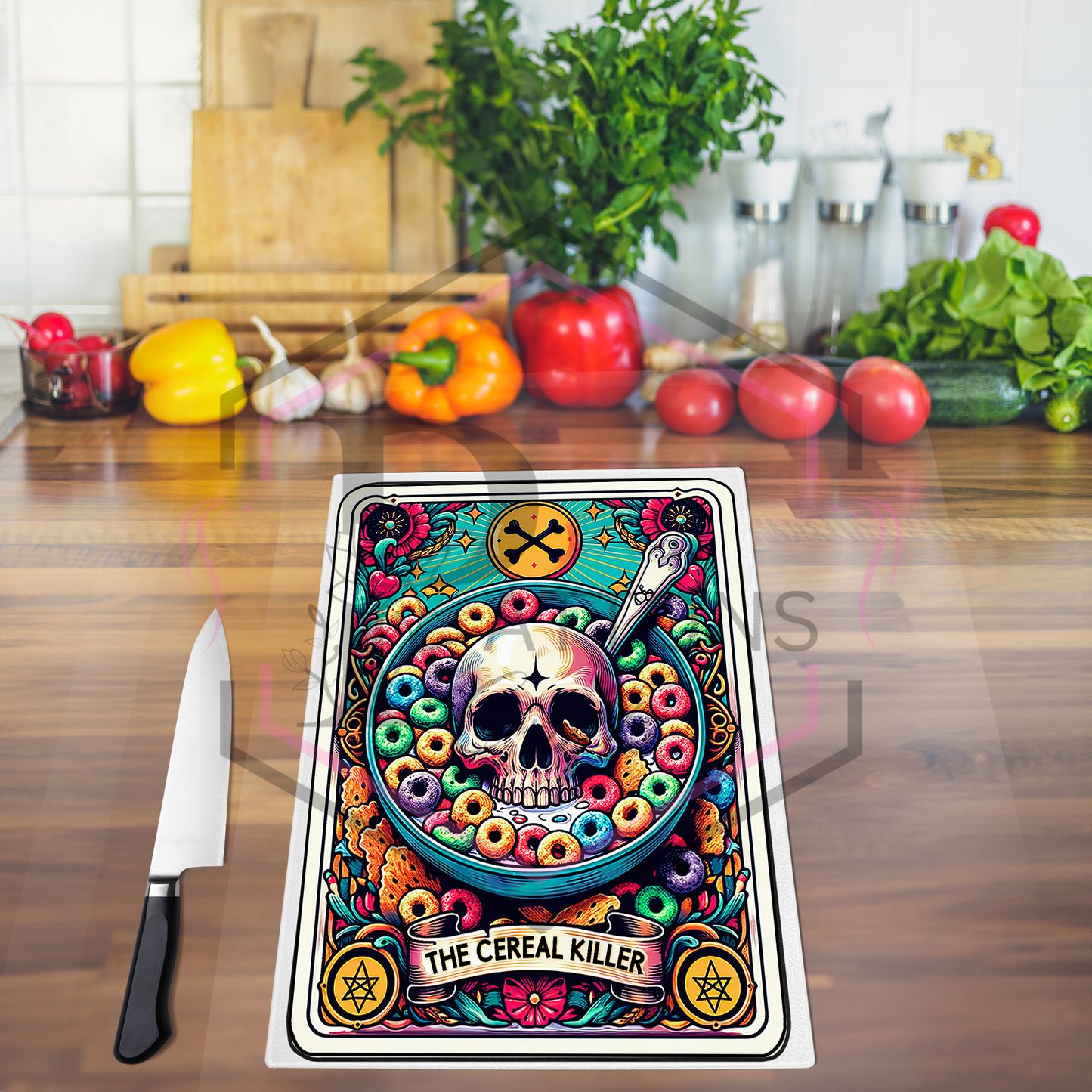 Chopping Board | The Cereal Killer | Glass Worktop Saver