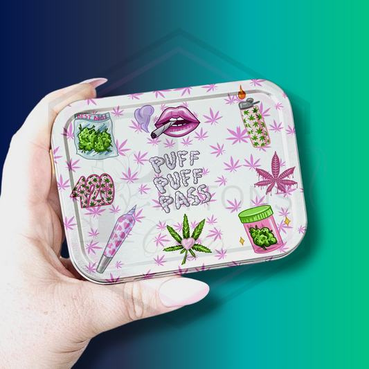 Tobacco Tin | 2oz Tin | Puff Puff Pass