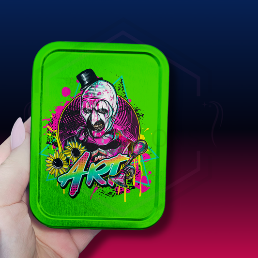 Tobacco Tin | Neon Green Art