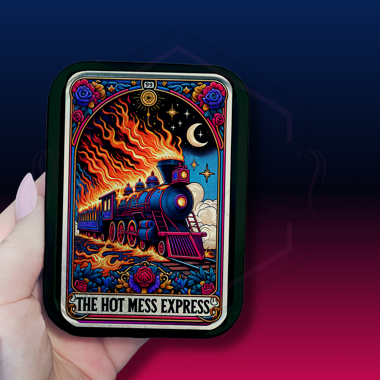 Tobacco Tin | Hot mess express | 2oz Tin