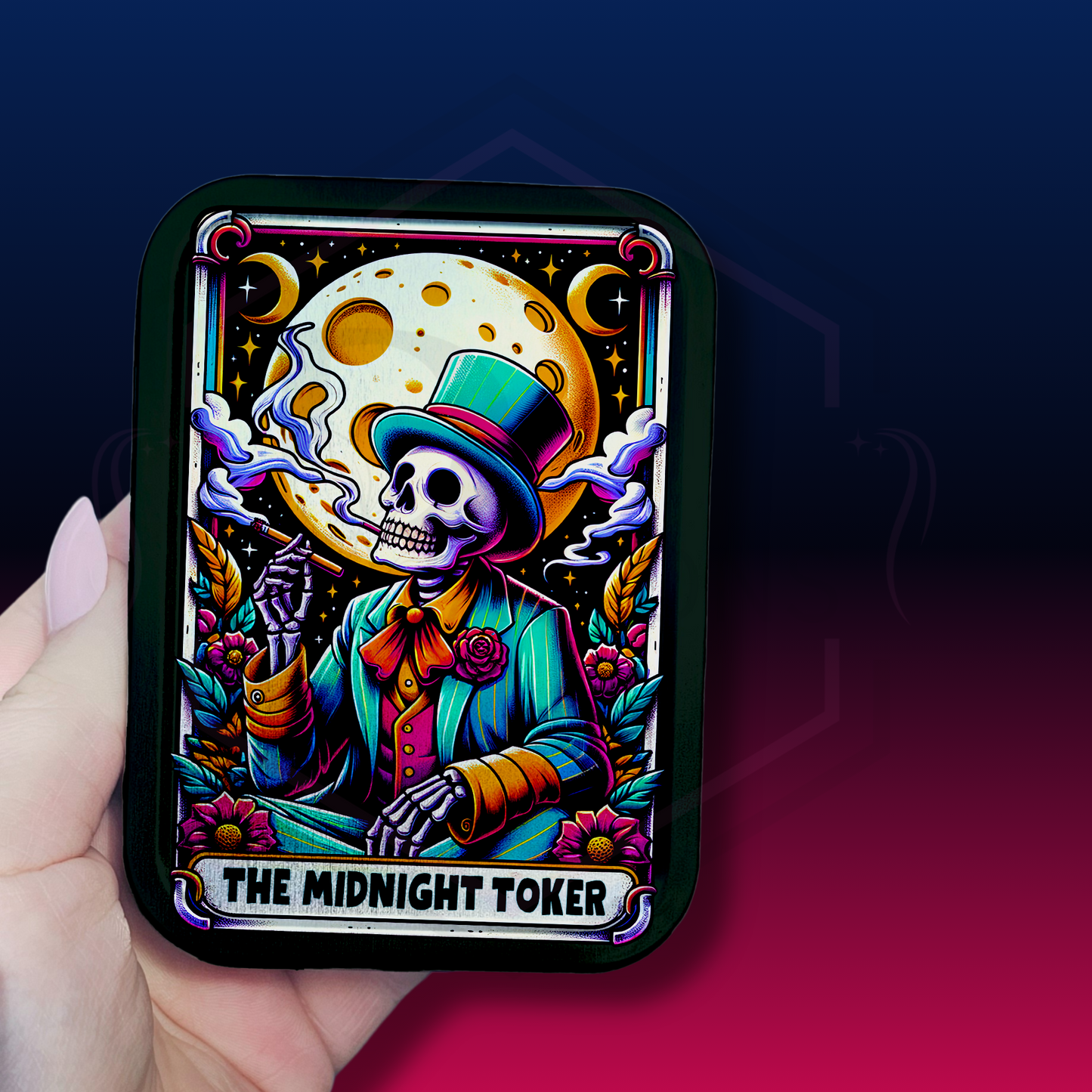 Tobacco Tin | The midnight Toker | 2oz Tin