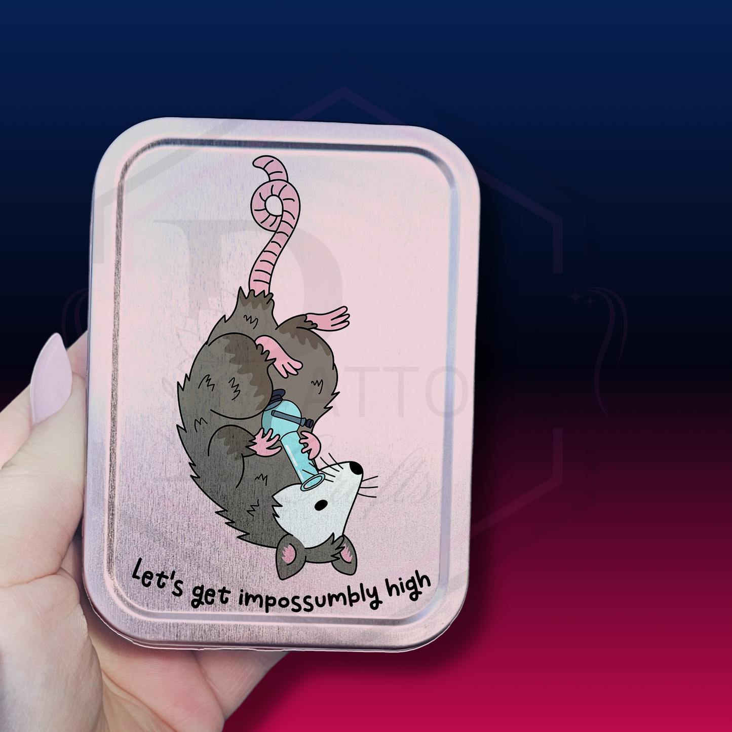 impossumbly high | 2oz tobacco tin