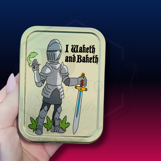 Waketh & baketh | 2oz tobacco tin