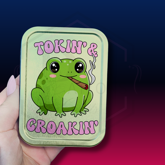 Tokin & Croakin Frog Tin | 2oz Tobacco tin