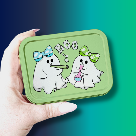 Smoking Ghosts Tin | 2oz Tobacco tin