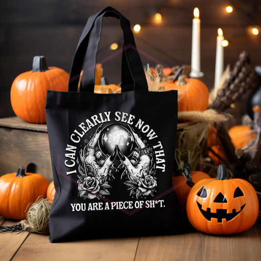 Black tote bag | I can clearly see now