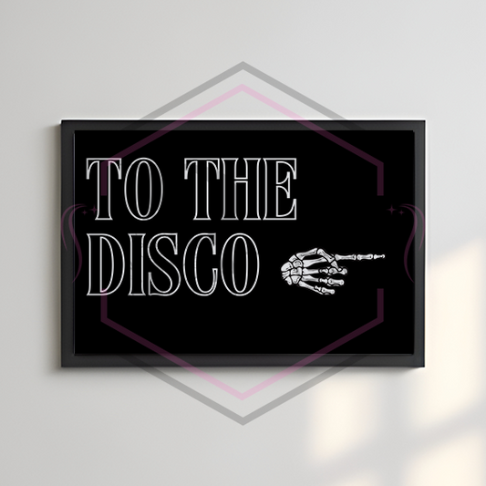 A4 Print | To to disco | Landscape unframed print