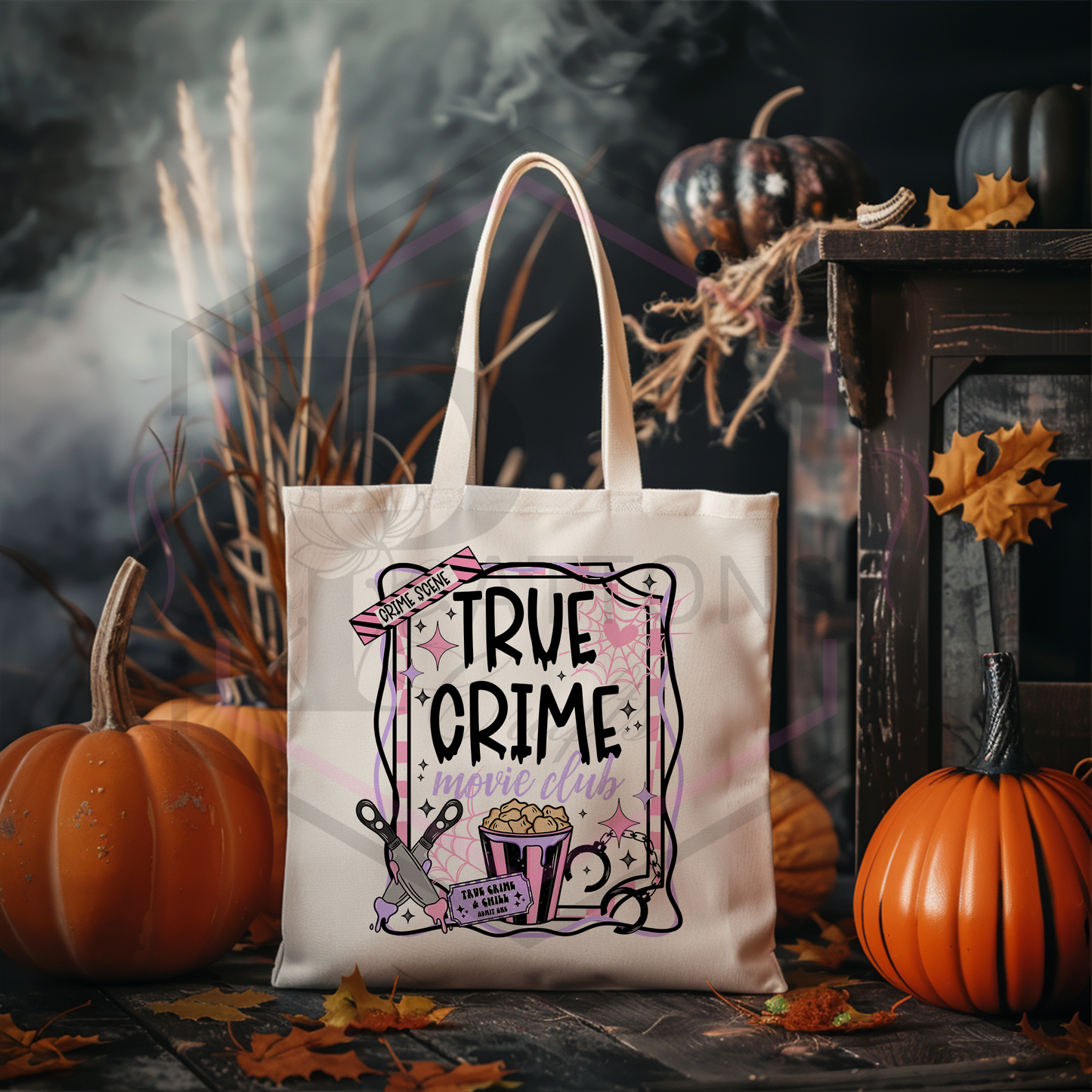 Tote Bag | True Crime Movie Club| Reusable Shopper