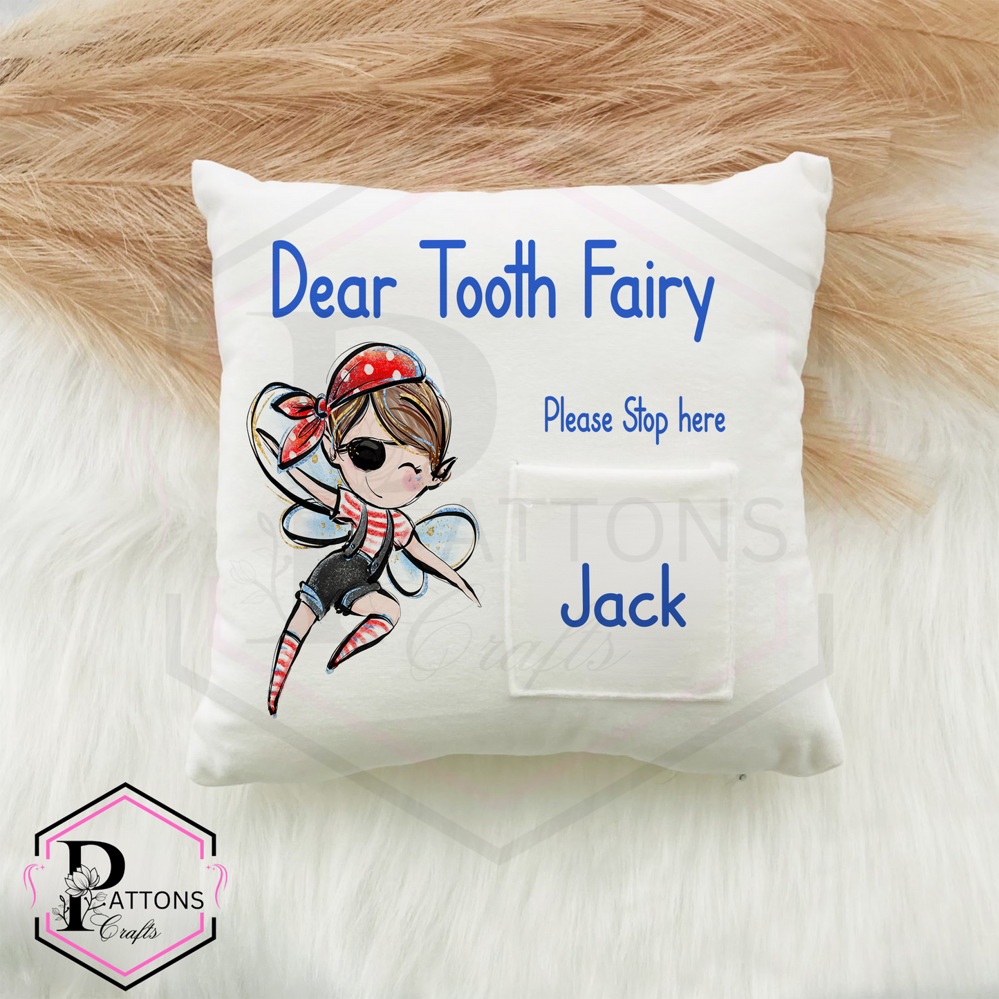 Tooth fairy cushion | Boys Tooth fairy pillow