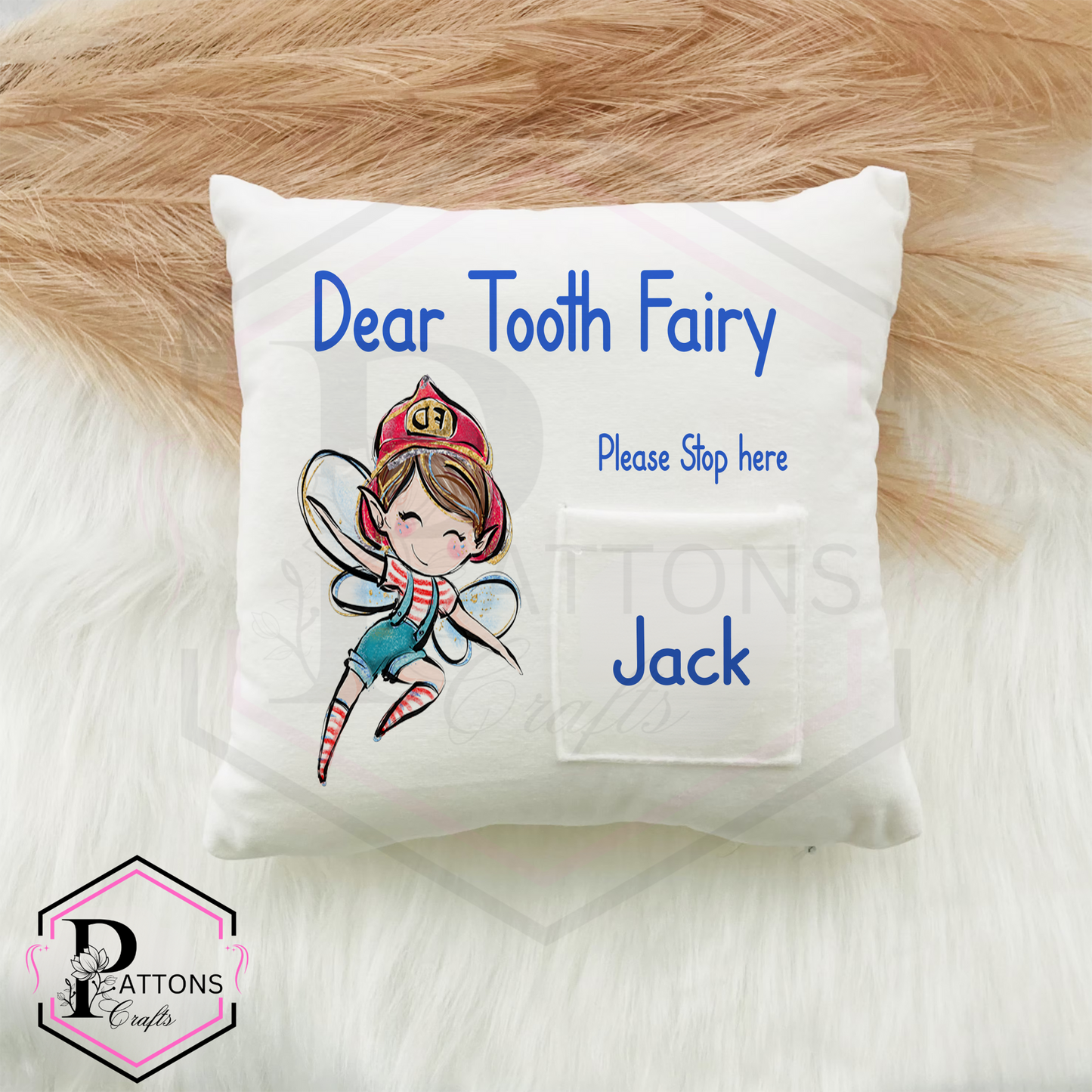 Tooth fairy cushion | Boys Tooth fairy pillow