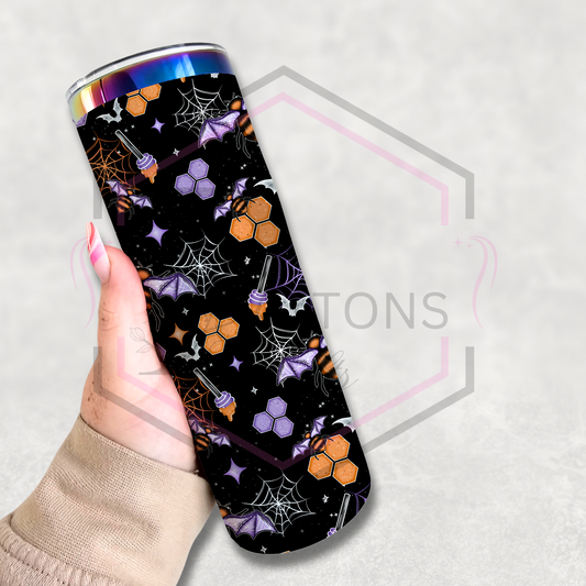 20oz rainbow plated tumbler | Bat bee's