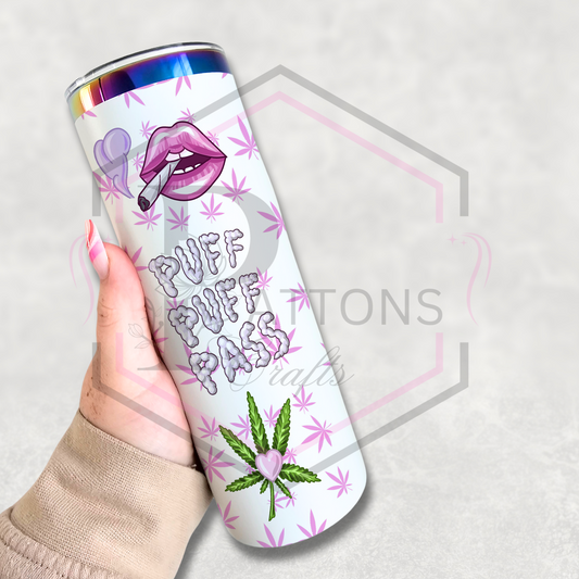 20oz rainbow plated tumbler | Puff Puff Pass