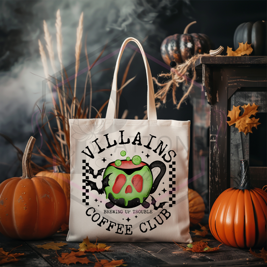 Tote Bag | Villains Coffee Club | Reusable Shopper