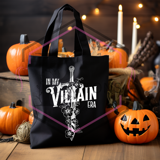 Black tote bag | In my villain era | Reusable shopper