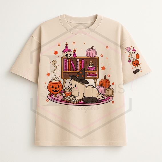Oversized t-shirt | Pumpkin frappes and paperbacks | Multiple colour options