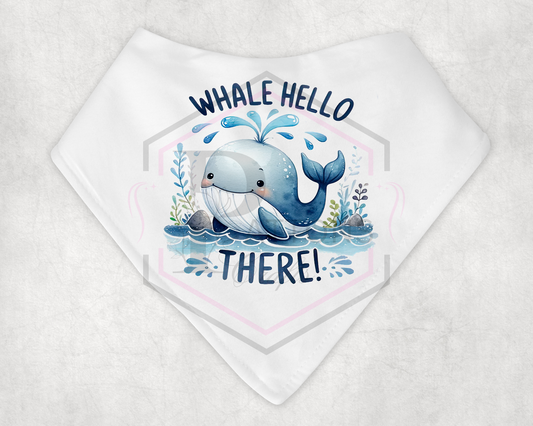 Bandana bib | Whale Hello there | Baby Bib